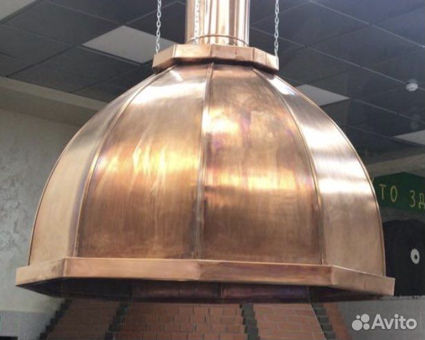 Вытяжные зонты из разных видов металла