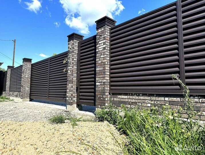 Забор жалюзи премиум