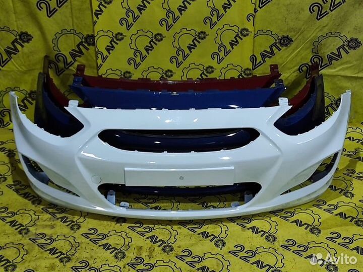 Бампер передний Hyundai Solaris RB G4FA 2010-2014