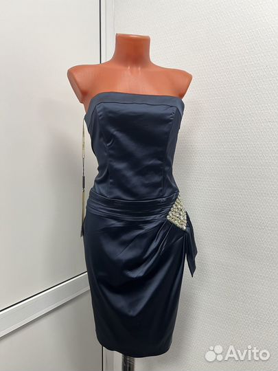 Вечернее атласное платье 44/46