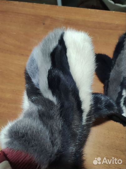 Норковые варежки,новые
