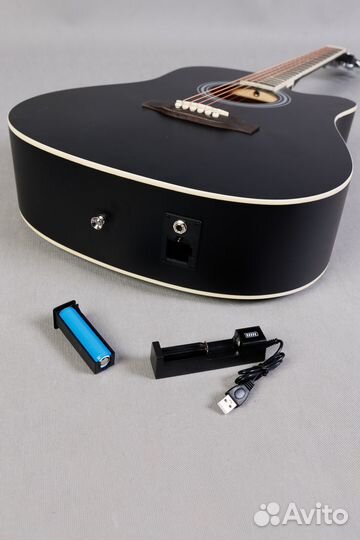 Новая Трансакустическая гитара LEX AG 4010 BK EQ-H