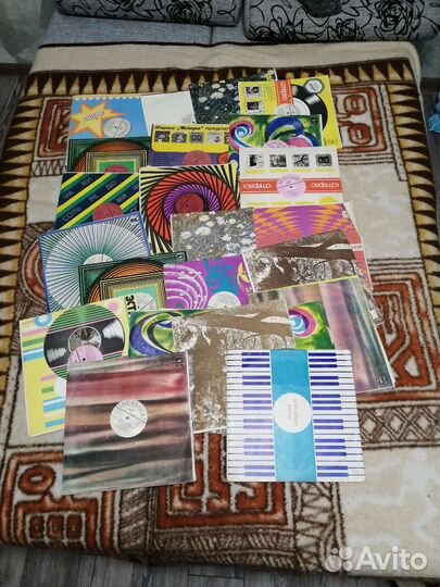 Виниловые пластинки в общих конвертах, разные