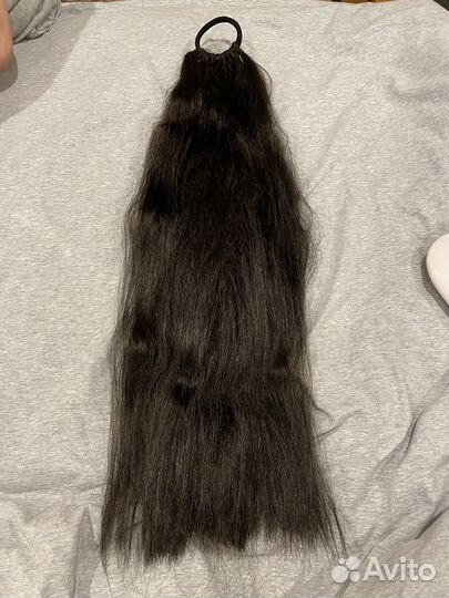 Хвост волосы на резинке