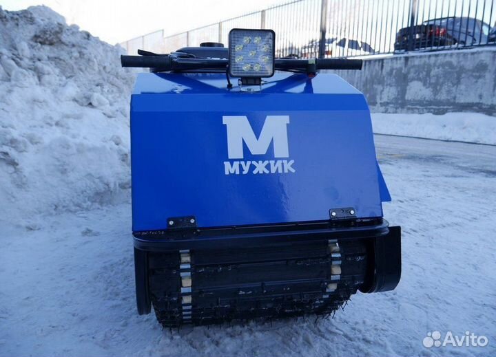 Мотобуксировщик Мужик М500 Лонг 17лс (длинная гус)