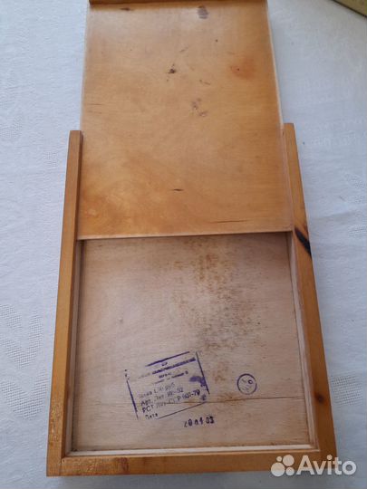 Коробка-ящичек деревянный СССР 24,5х33х3