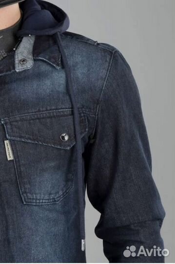 Мотокуртка джинсовая синяя macna р: S