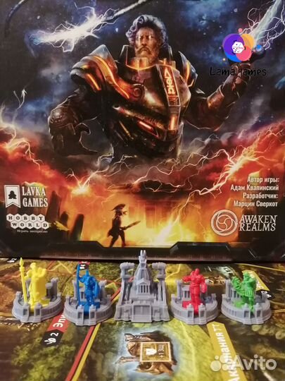 Настольная игра Владыки Эллады компоненты