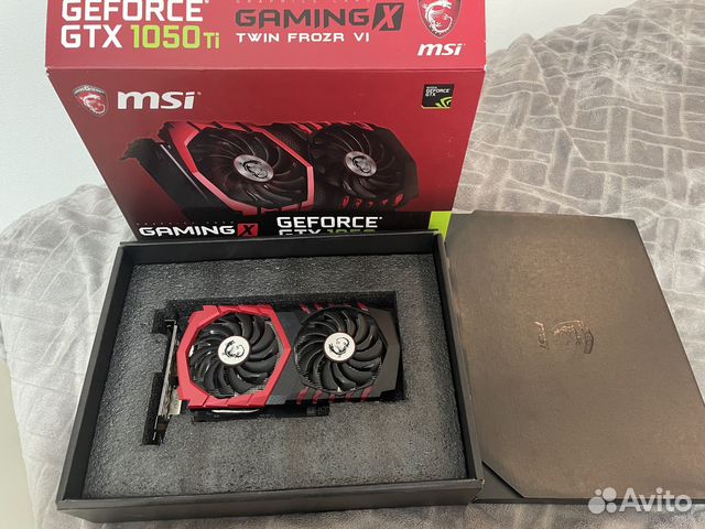 Msi GTX 1050 TI gaming X 4G купить в Санкт-Петербурге | Электроника | Авито