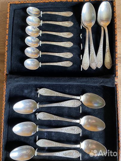 Ложки чайные и кофейные ( мельхиор )