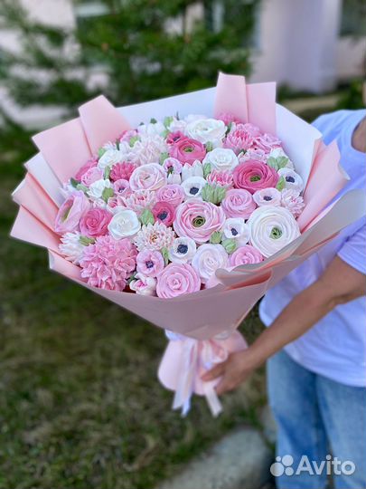 Букет из зефирных цветов