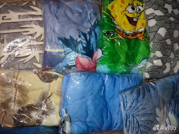 Новый мягкий плед 160/205 бамбуковый