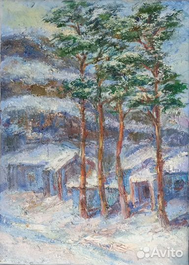 Картина маслом на холсте пейзаж