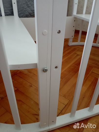 Детская кроватка трансформер круглая