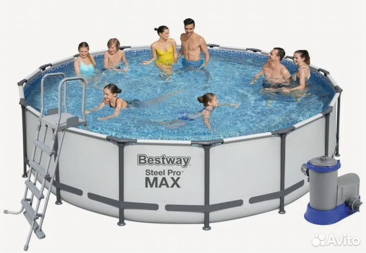 Бассейн Bestway Steel Pro MAX 366х100, новый