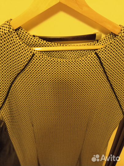 Платье прямое из плотного хлопка 48-50