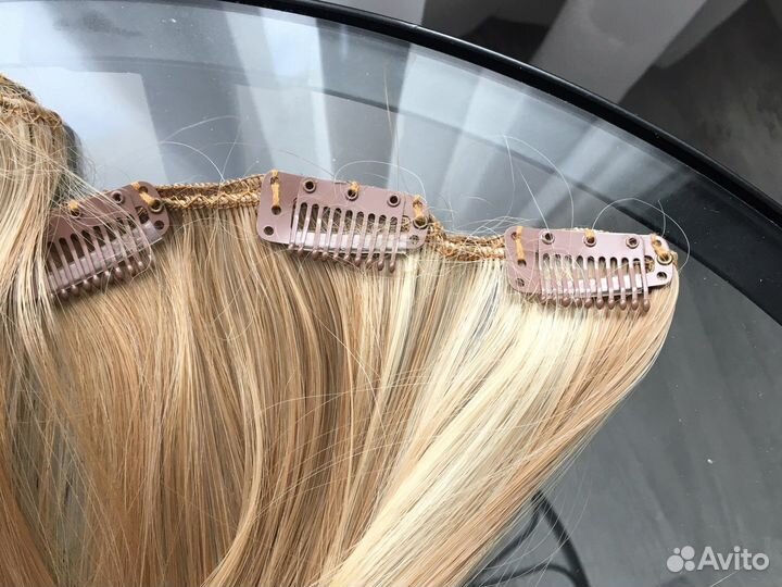 Волосы на клипсах