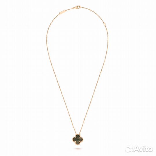 Подвеска Van Cleef Vintage Alhambra Дарк Перламутр