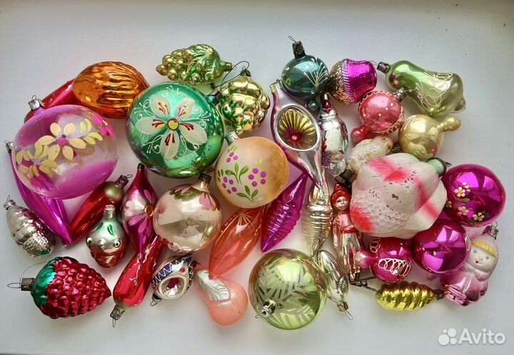 Елочные игрушки СССР прищепки