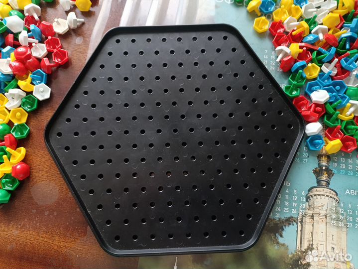 Мозаика детская шестигранная в контейнере