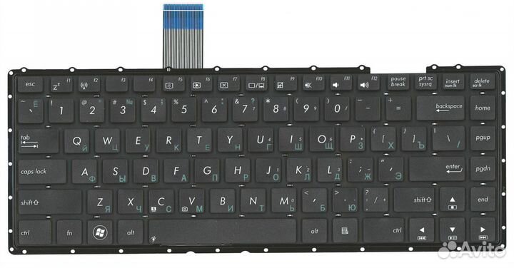 Клавиатура asus X401U-W чёрная, OEM