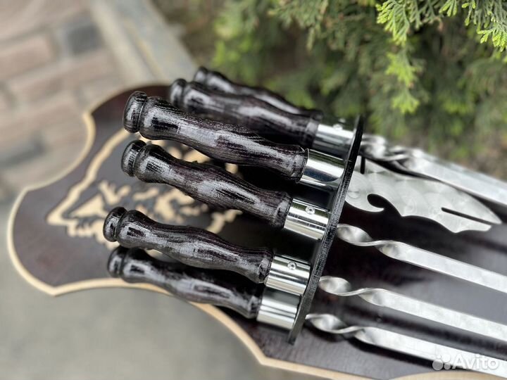 Подарочный набор шампуров на щите