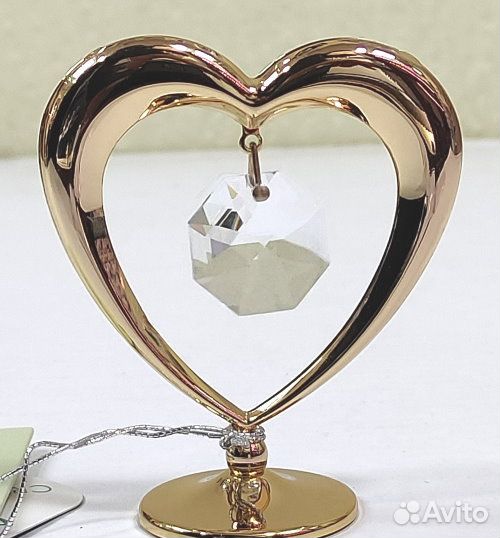 Фигурка «Сердечко» с кристаллами Swarovski