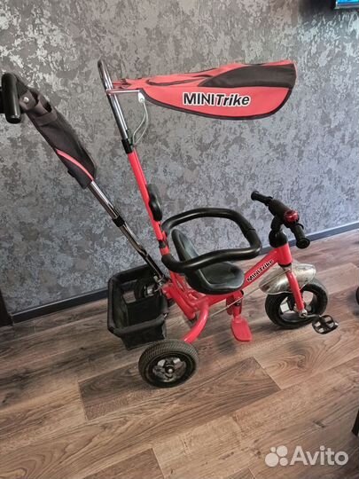 Велосипед коляска с ручкой беговел