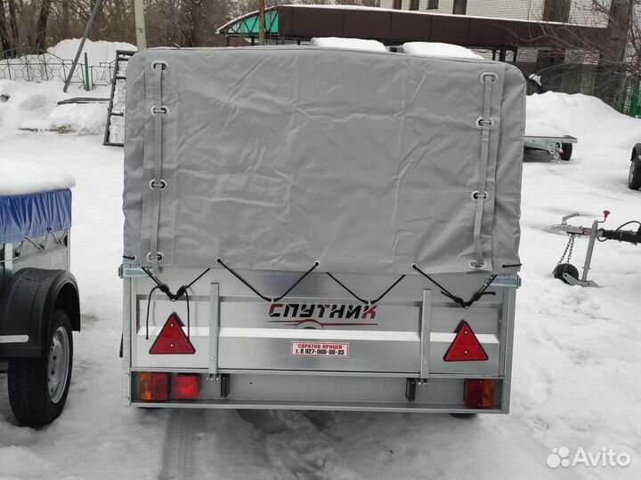 Прицеп Спутник 2013/37 тент 700 мм