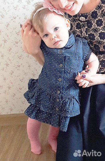 Платье джинсовое 74 размер