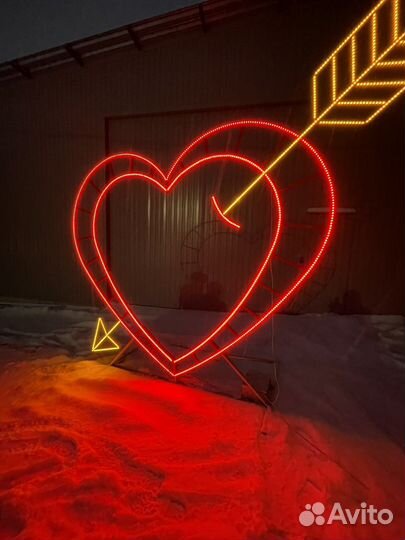 Светодиодное сердце. Световая фигура