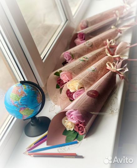 Букеты мыльных роз