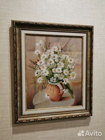 Картина маслом на холсте Цветы