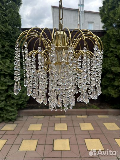 Люстра потолочная бу хрустальная
