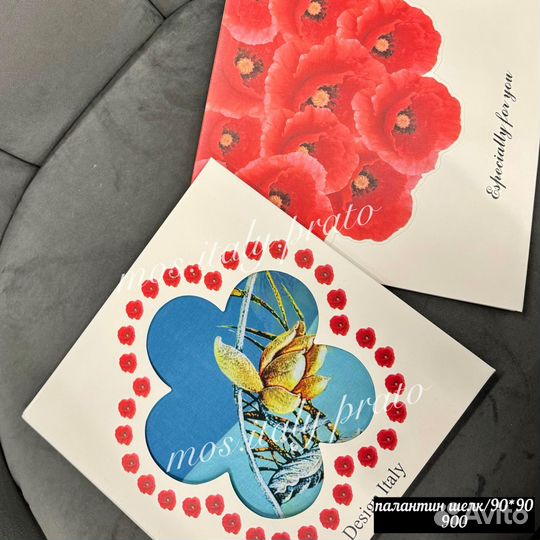 Палантин шелк италия 90*90 разные идеи к 8 марта