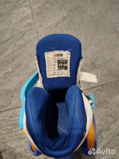 Роликовые коньки детские раздвижные