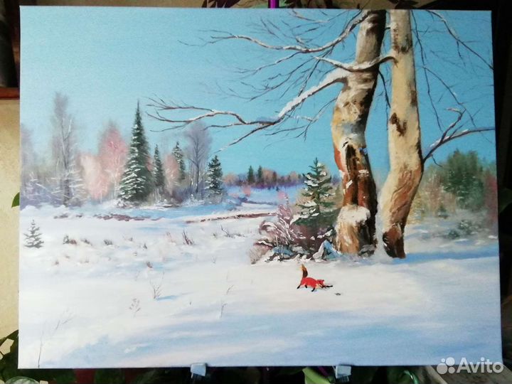 Картина маслом на холсте большая