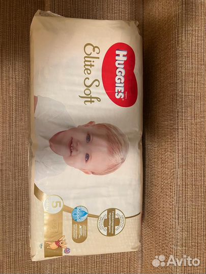 Подгузники huggies elite soft 5