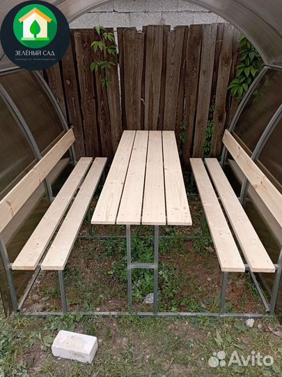 Беседка с мебелью