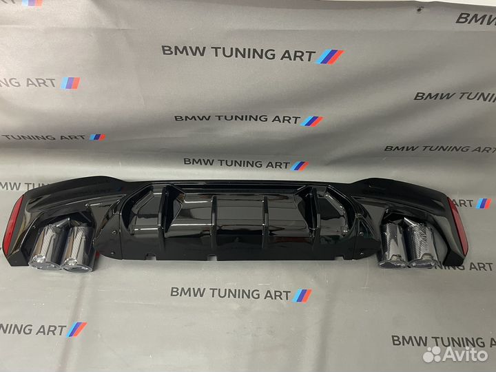 Диффузор M5 + насадки выхлопа карбон BMW 5 G30