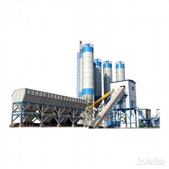 Стационарный бетонный завод HZS40