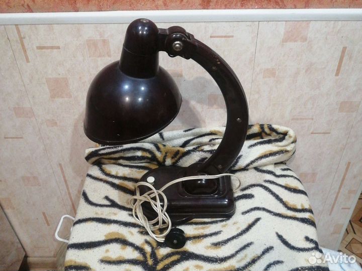 Настольная лампа СССР Карболит нквд