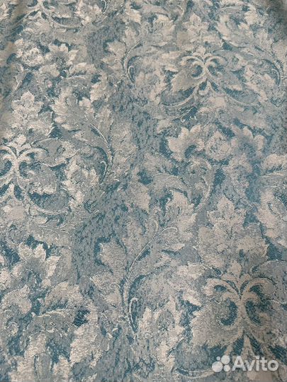 Комлект штор жаккард «Темно-бирюзовый вензель»