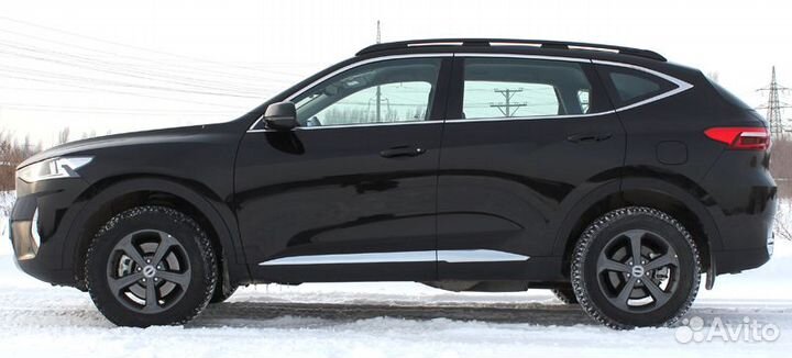 Рейлинги на крышу Haval F7 с 2019 апс Чёрные