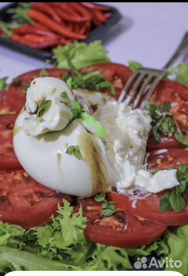 Сыр страчателла и буратта