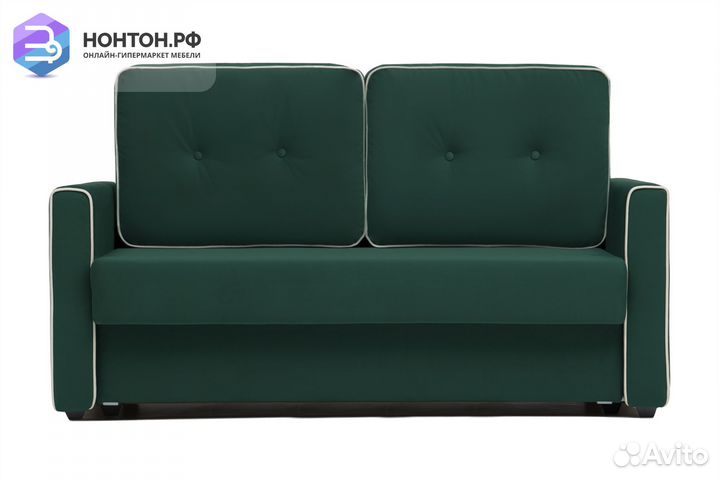 Диван еврокнижка Леон изумрудный