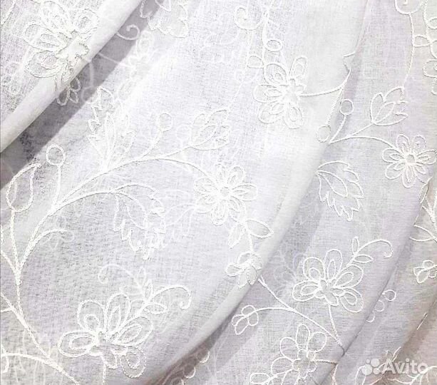 Тюль новый лен на метраж