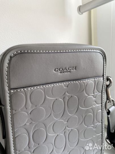 Мужская сумка Coach натуральная кожа