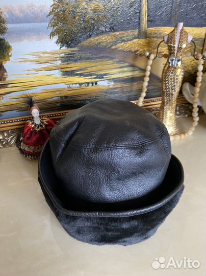 Шапка-шляпа женская зимняя