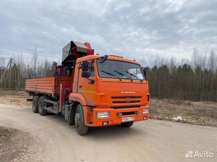 Аренда и услуги манипулятора, стрела 8 т, 22 м, борт 10 т, 6.5 м